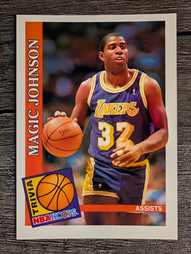 1992-93 Hoops #482 Magic Johnson TRV