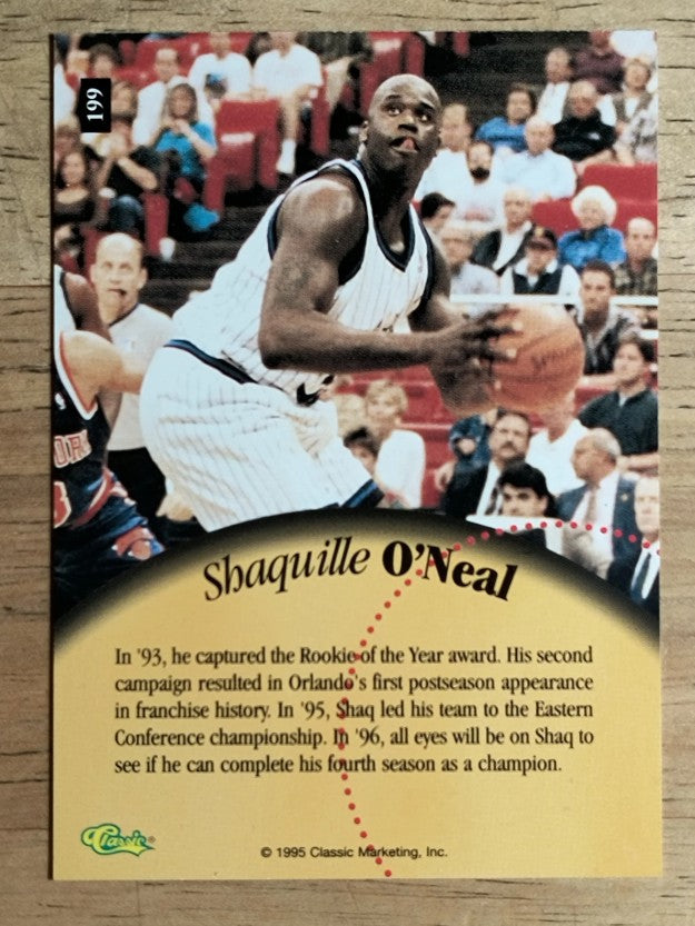 1995 Classic Five Sport #199 Shaquille O'Neal