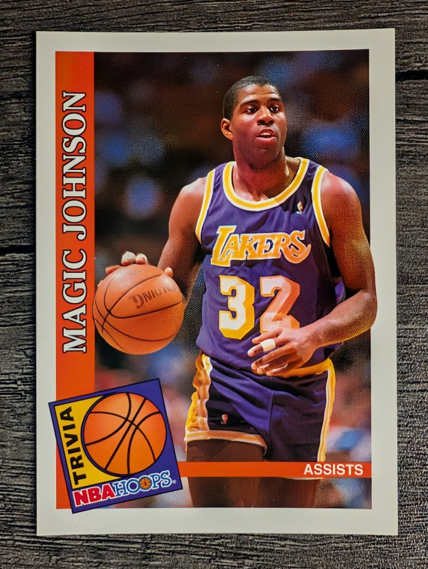 1992-93 Hoops #482 Magic Johnson TRV