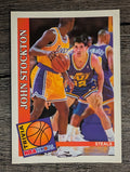 1992-93 Hoops #483 John Stockton TRV (NM)