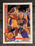 1992-93 Hoops #483 John Stockton TRV (NM)
