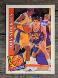 1992-93 Hoops #483 John Stockton TRV (NM)