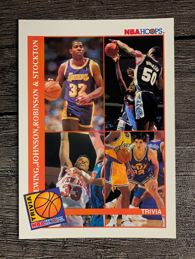 1992-93 Hoops #485 TRIV/Magic Johnson/David Robinson/Patrick Ewing/John Stockton
