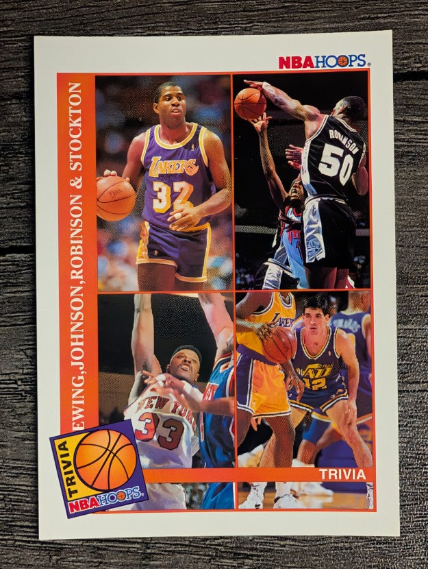 1992-93 Hoops #485 TRIV/Magic Johnson/David Robinson/Patrick Ewing/John Stockton