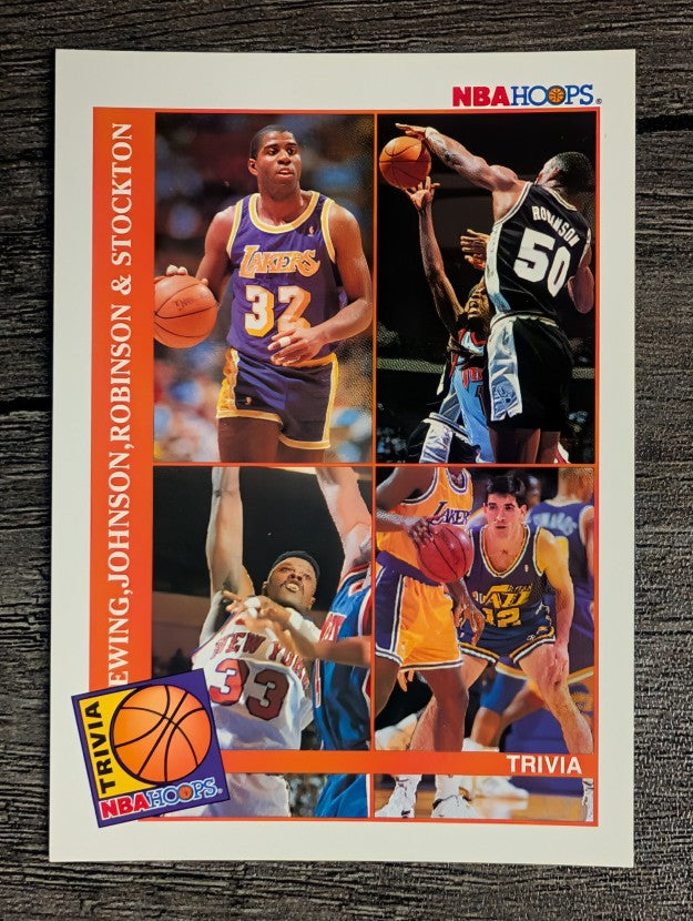 1992-93 Hoops #485 TRIV/Magic Johnson/David Robinson/Patrick Ewing/John Stockton