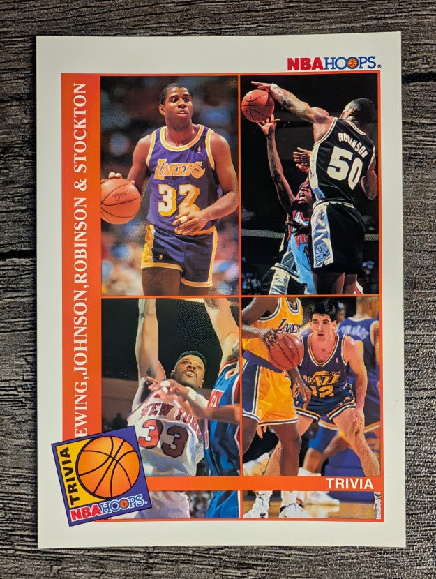 1992-93 Hoops #485 TRIV/Magic Johnson/David Robinson/Patrick Ewing/John Stockton