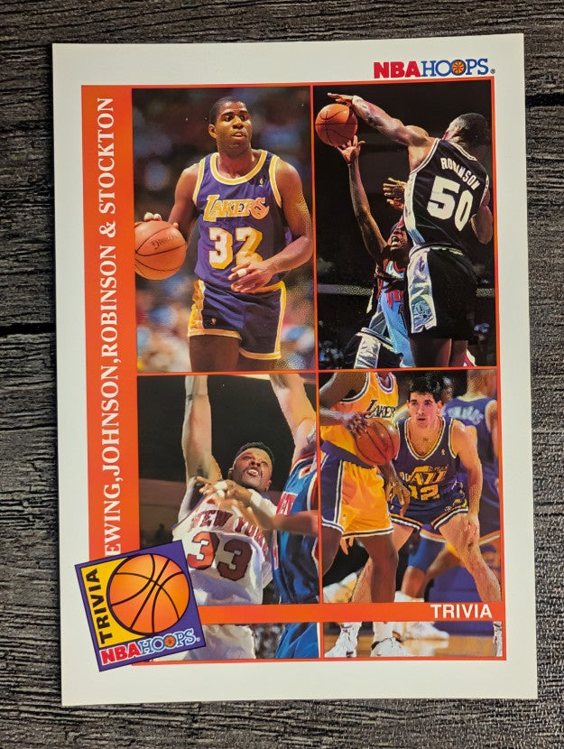 1992-93 Hoops #485 TRIV/Magic Johnson/David Robinson/Patrick Ewing/John Stockton