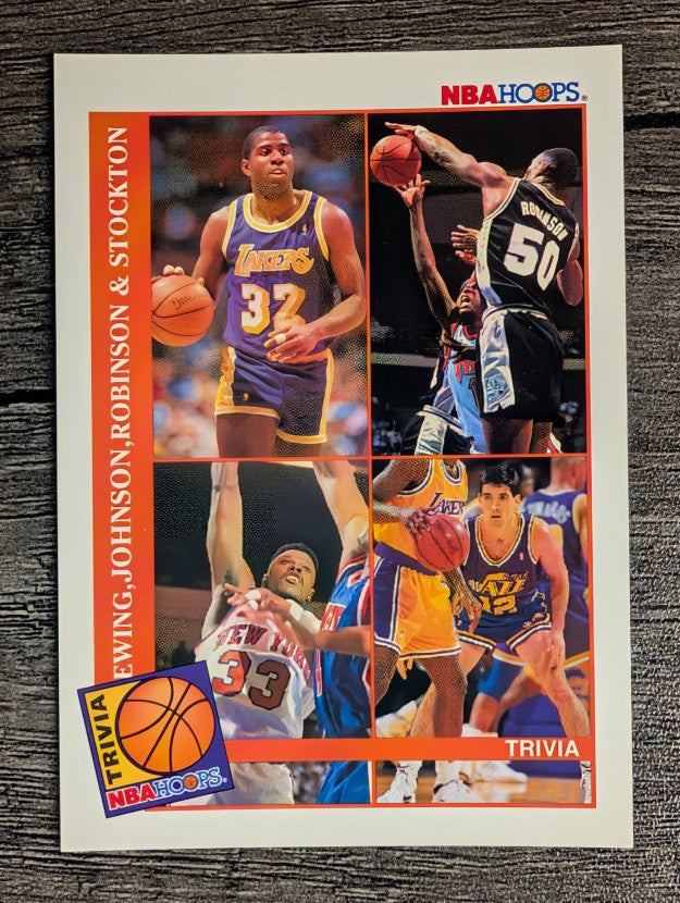 1992-93 Hoops #485 TRIV/Magic Johnson/David Robinson/Patrick Ewing/John Stockton