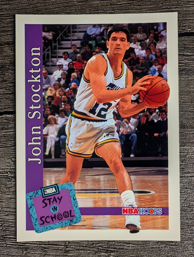 1992-93 Hoops #486 John Stockton STAY