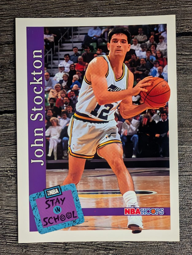 1992-93 Hoops #486 John Stockton STAY