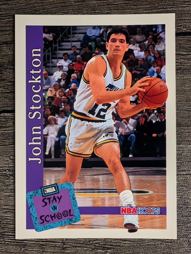 1992-93 Hoops #486 John Stockton STAY