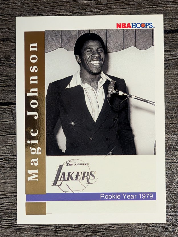 1992-93 Hoops #NNO Magic Johnson Comm