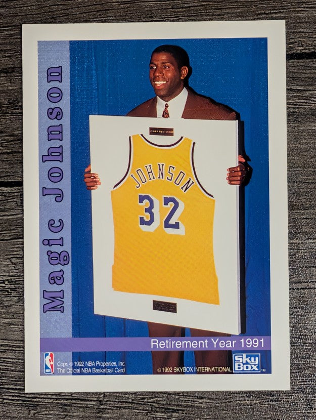 1992-93 Hoops #NNO Magic Johnson Comm (EXMT)