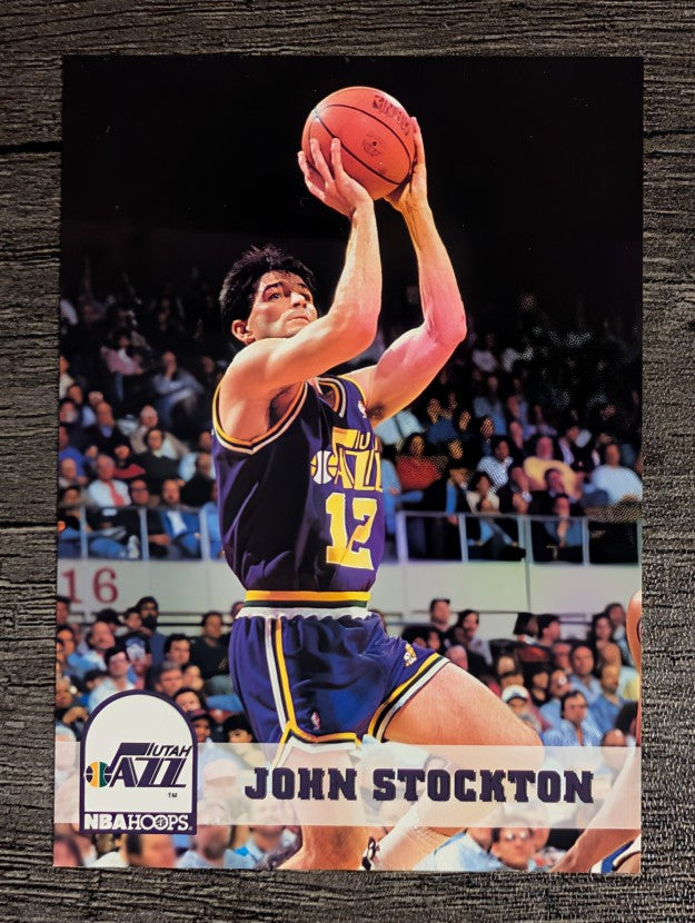 1993-94 Hoops #219 John Stockton (NM)