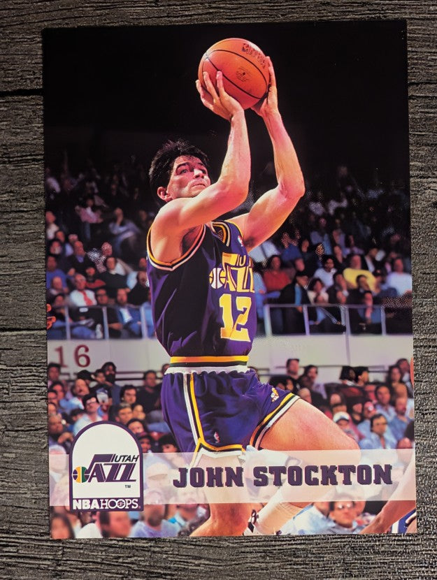 1993-94 Hoops #219 John Stockton (NM)