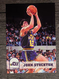 1993-94 Hoops #219 John Stockton (NM)