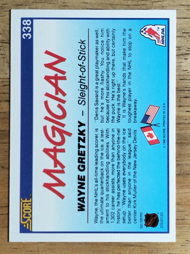 1990-91 Score #338 Wayne Gretzky Magic (NM)
