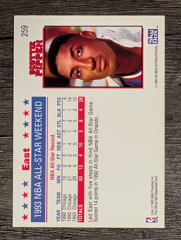 1993-94 Hoops #259 Scottie Pippen AS
