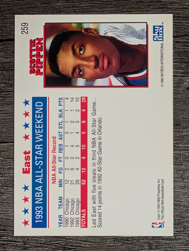 1993-94 Hoops #259 Scottie Pippen AS