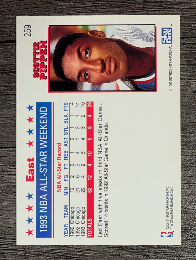 1993-94 Hoops #259 Scottie Pippen AS