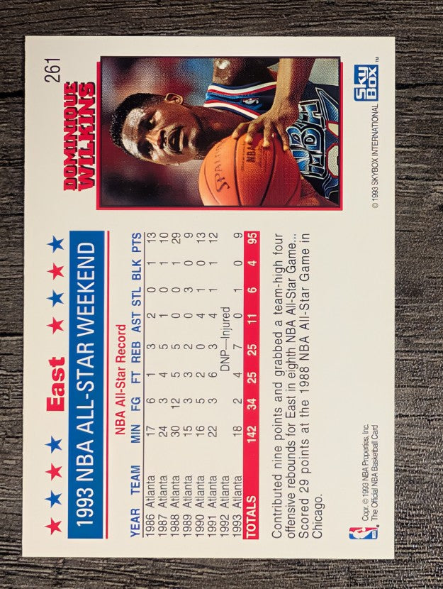 1993-94 Hoops #261 Dominique Wilkins AS