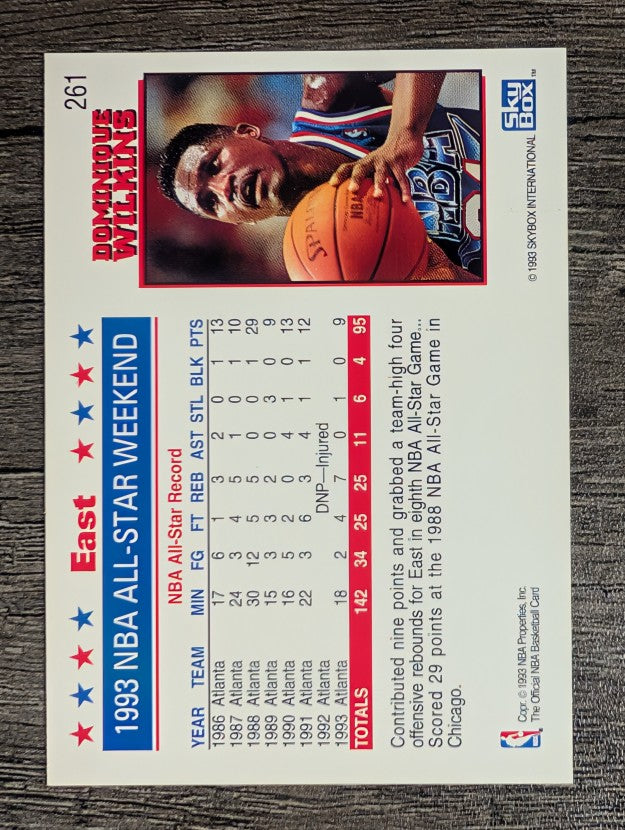 1993-94 Hoops #261 Dominique Wilkins AS