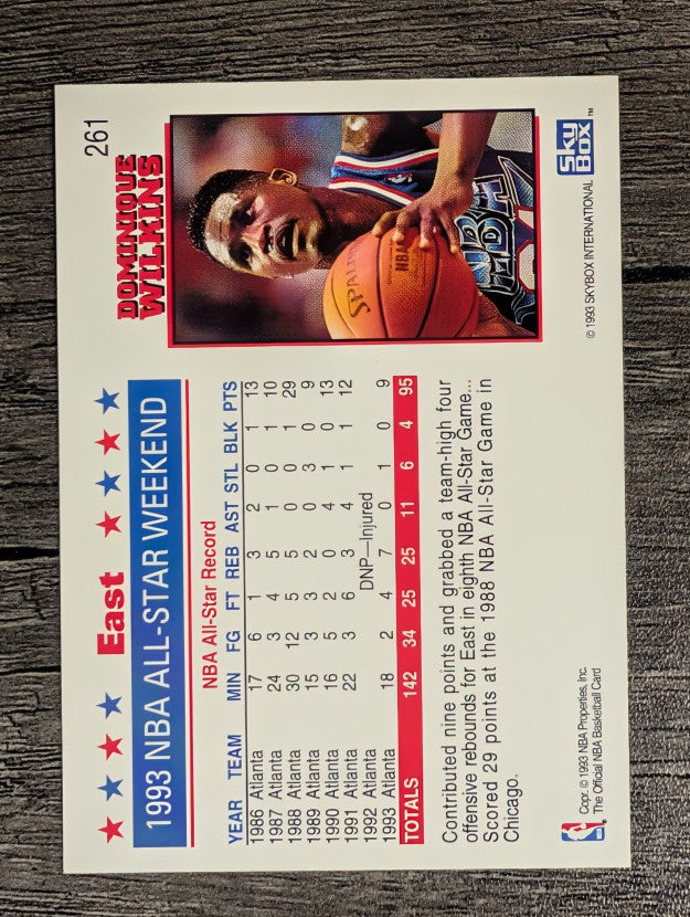 1993-94 Hoops #261 Dominique Wilkins AS