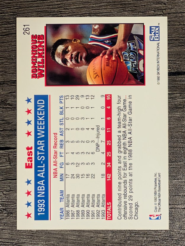 1993-94 Hoops #261 Dominique Wilkins AS