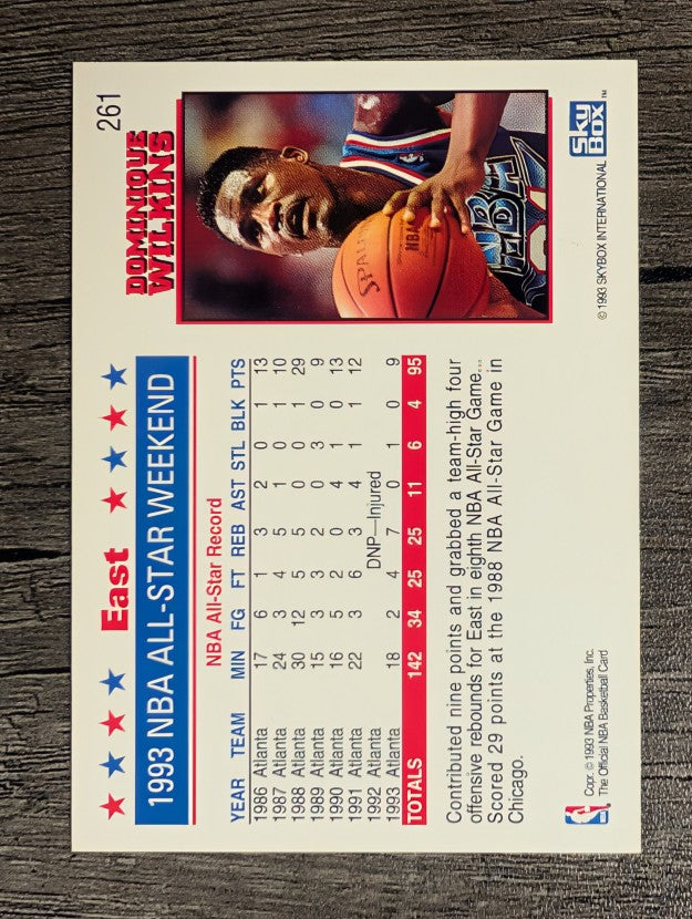 1993-94 Hoops #261 Dominique Wilkins AS