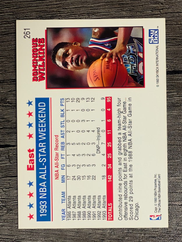 1993-94 Hoops #261 Dominique Wilkins AS