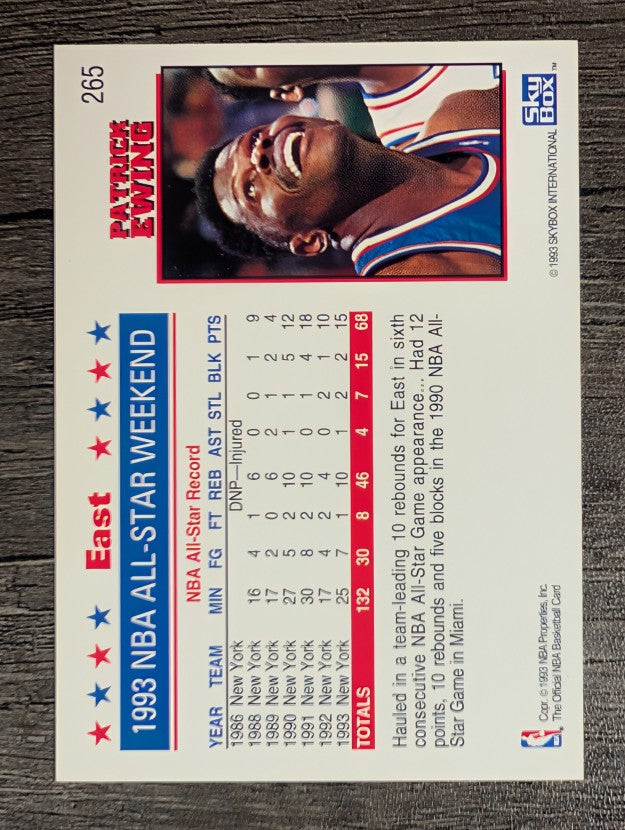 1993-94 Hoops #265 Patrick Ewing AS