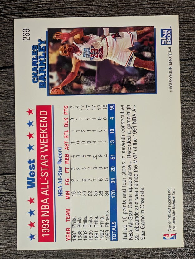 1993-94 Hoops #269 Charles Barkley AS