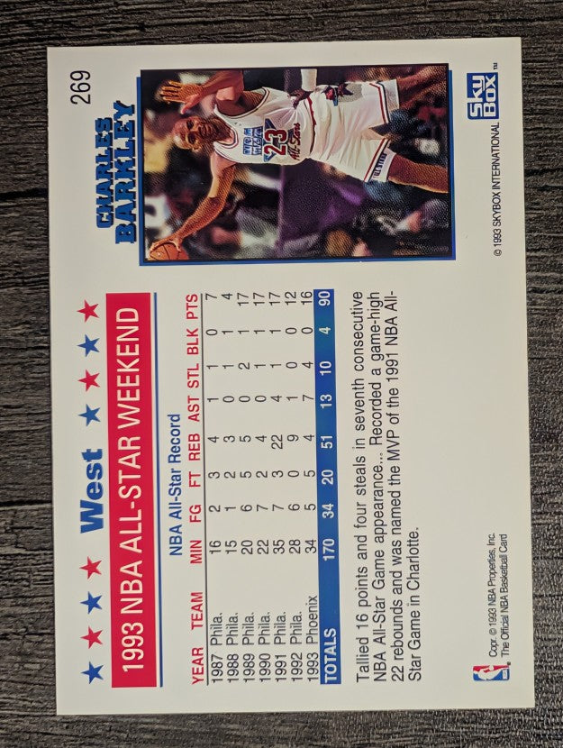 1993-94 Hoops #269 Charles Barkley AS (NM)
