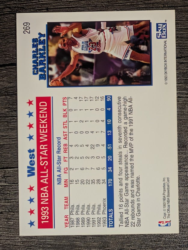 1993-94 Hoops #269 Charles Barkley AS (NM)