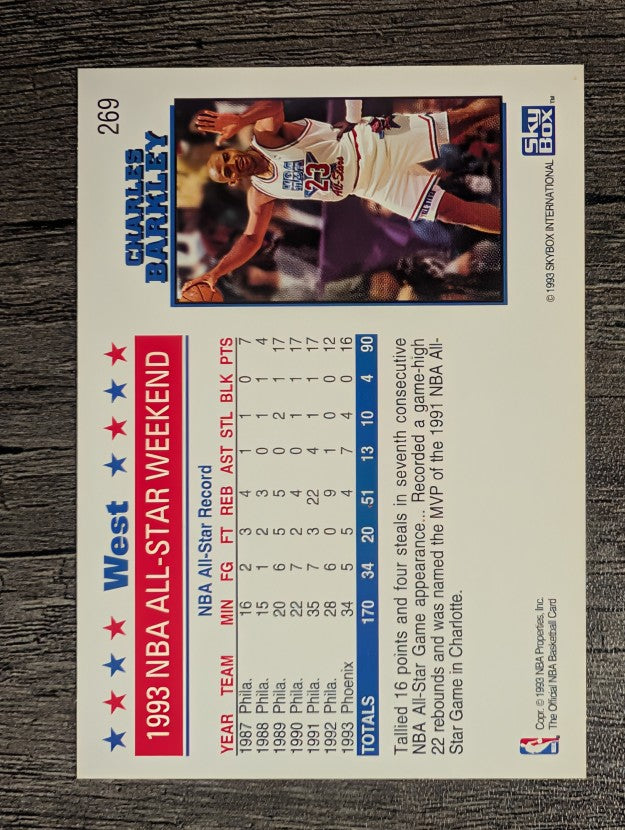 1993-94 Hoops #269 Charles Barkley AS