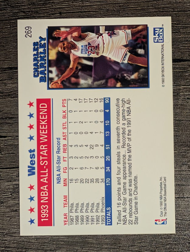 1993-94 Hoops #269 Charles Barkley AS (NM)