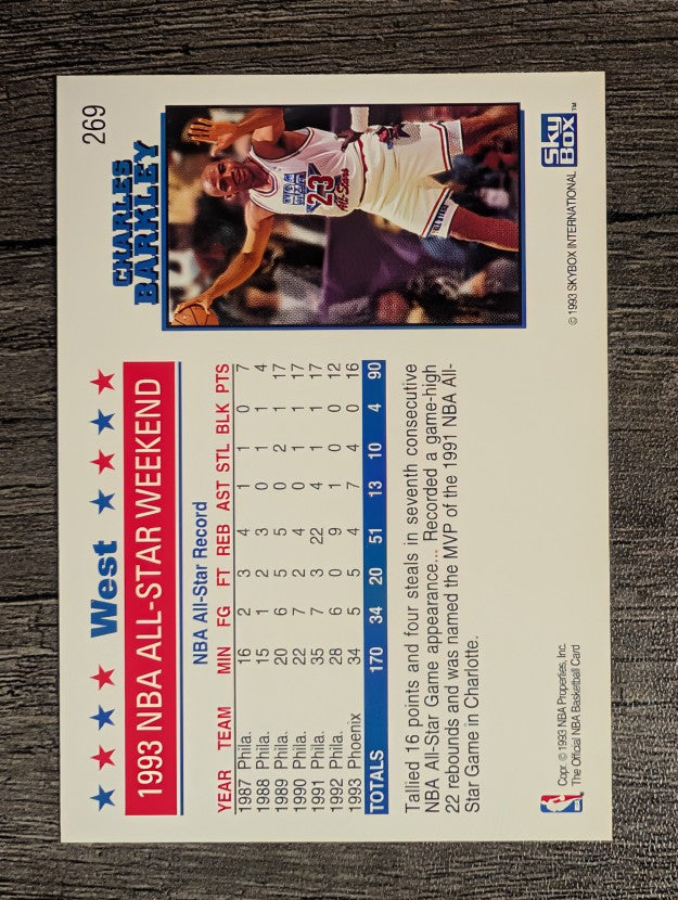 1993-94 Hoops #269 Charles Barkley AS