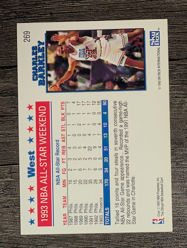 1993-94 Hoops #269 Charles Barkley AS