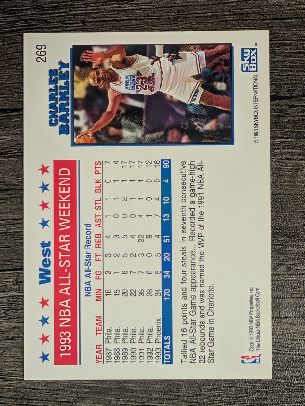 1993-94 Hoops #269 Charles Barkley AS