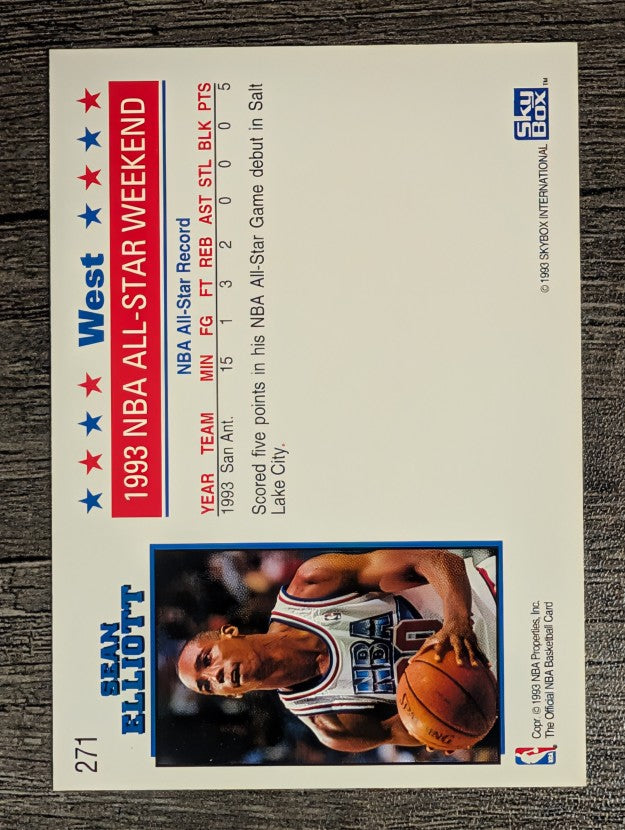 1993-94 Hoops #271 Sean Elliott AS