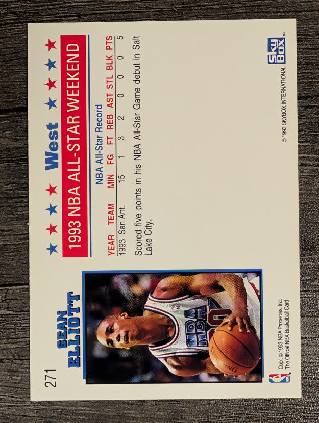 1993-94 Hoops #271 Sean Elliott AS