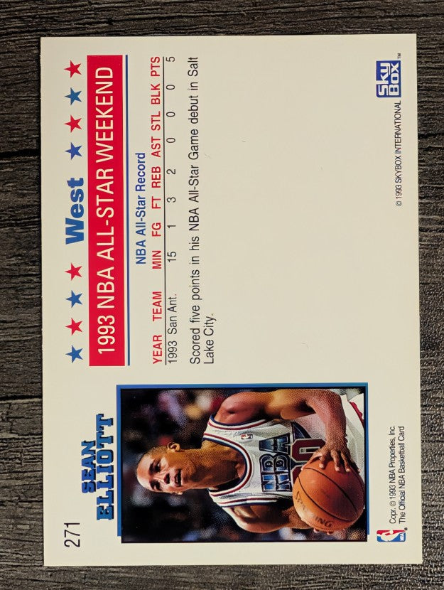 1993-94 Hoops #271 Sean Elliott AS
