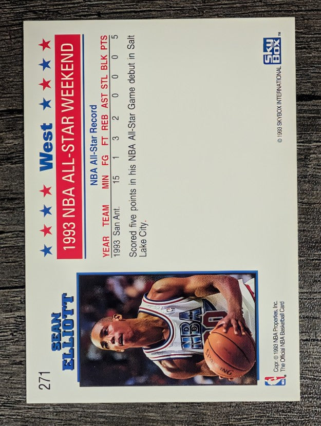 1993-94 Hoops #271 Sean Elliott AS