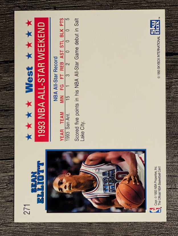 1993-94 Hoops #271 Sean Elliott AS
