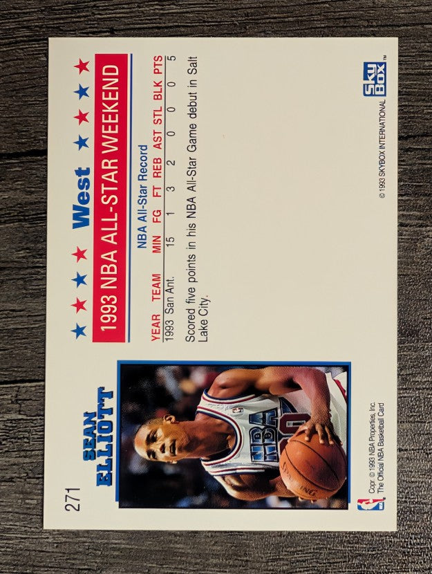 1993-94 Hoops #271 Sean Elliott AS