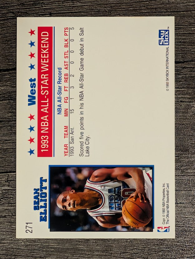 1993-94 Hoops #271 Sean Elliott AS