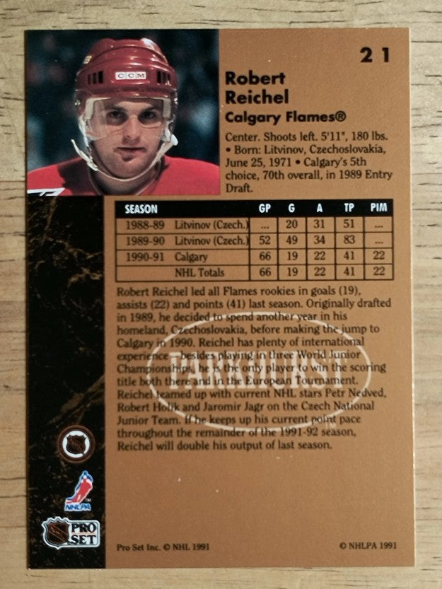 1991-92 Parkhurst #21 Robert Reichel