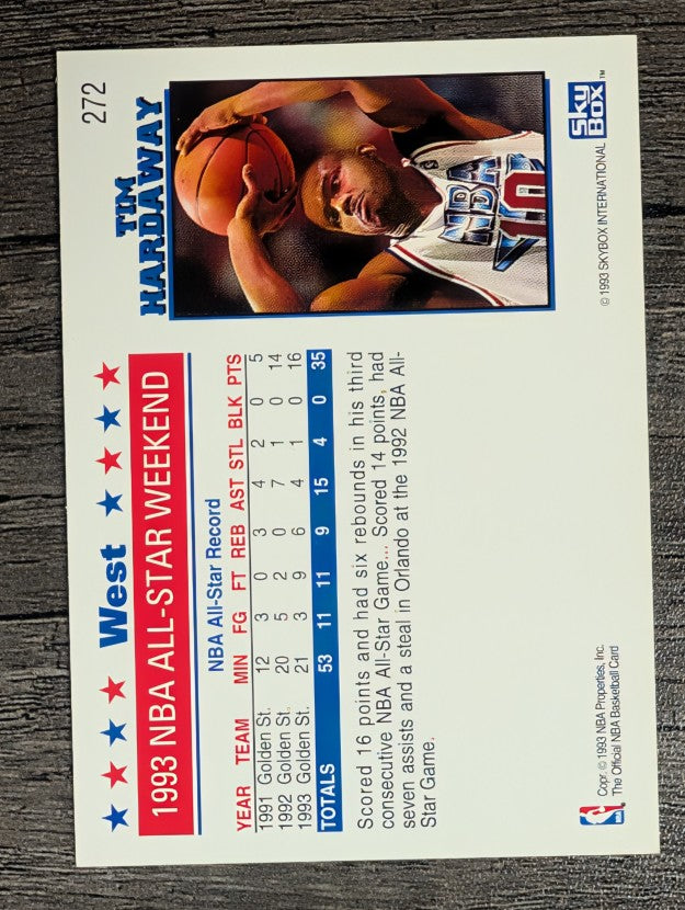 1993-94 Hoops #272 Tim Hardaway AS
