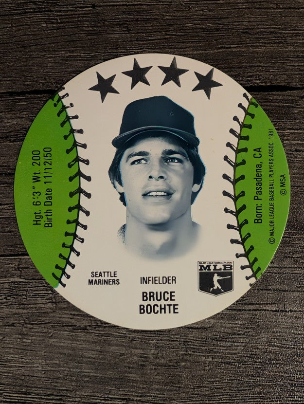1981 MSA Mini Discs #3 Bruce Bochte