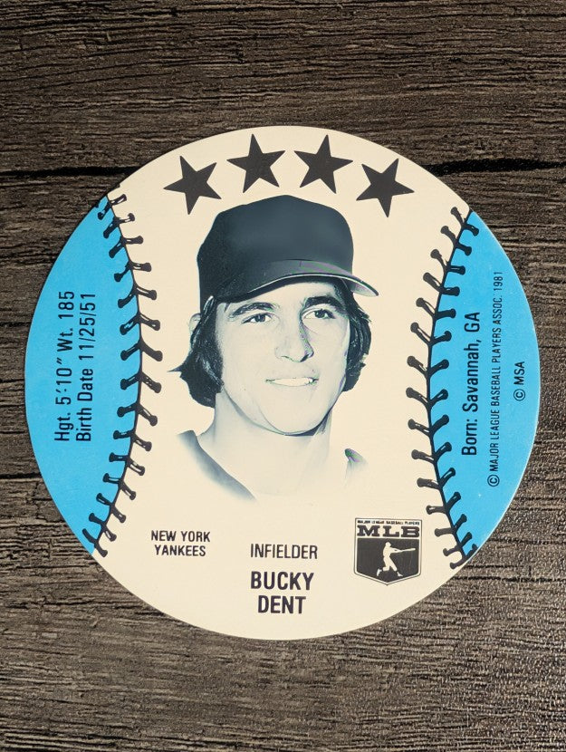 1981 MSA Mini Discs #11 Bucky Dent